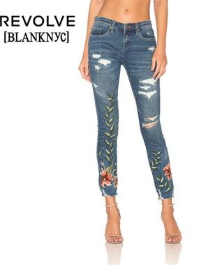 REVOLVE x BlankNYC Speak Easy Floral Skinny Jeans NWT